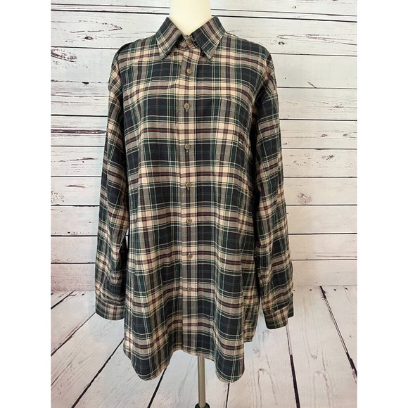 Cinch Western Shirt Cowboy Long Sleeve LARGE Button Front Plaid - Picture 1 of 10